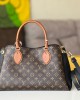 Louis Vuitton M46478 Opera MM Monogram Coated Canvas and Cowhide Leather Black