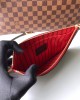 Louis Vuitton M41357 Neverfull GM Damier Ebene Coated Canvas Cerise Red