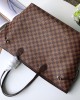 Louis Vuitton M41357 Neverfull GM Damier Ebene Coated Canvas Cerise Red