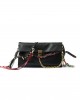 PRADA SOFT SOUND LARGE LEATHER SHOULDER BAG WITH CHARMS 1BD378 (35*19.5*10.5cm)