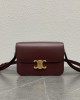 CELINE SHINY CALFSKIN MEDIUM TRIOMPHE LIGHT BURGUNDY (23*15*5cm)