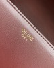 CELINE SHINY CALFSKIN MEDIUM TRIOMPHE LIGHT BURGUNDY (23*15*5cm)