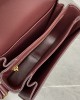 CELINE SHINY CALFSKIN MEDIUM TRIOMPHE LIGHT BURGUNDY (23*15*5cm)