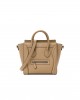 CELINE DRUMMED CALFSKIN NANO LUGGAGE DUNE 1403304 (20*20*10cm)