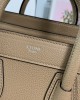 CELINE DRUMMED CALFSKIN NANO LUGGAGE DUNE 1403304 (20*20*10cm)