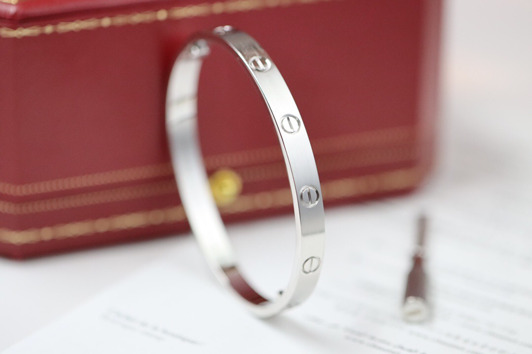 CARTIER LOVE BRACELET, CLASSIC MODEL, BRUSHED B6077117