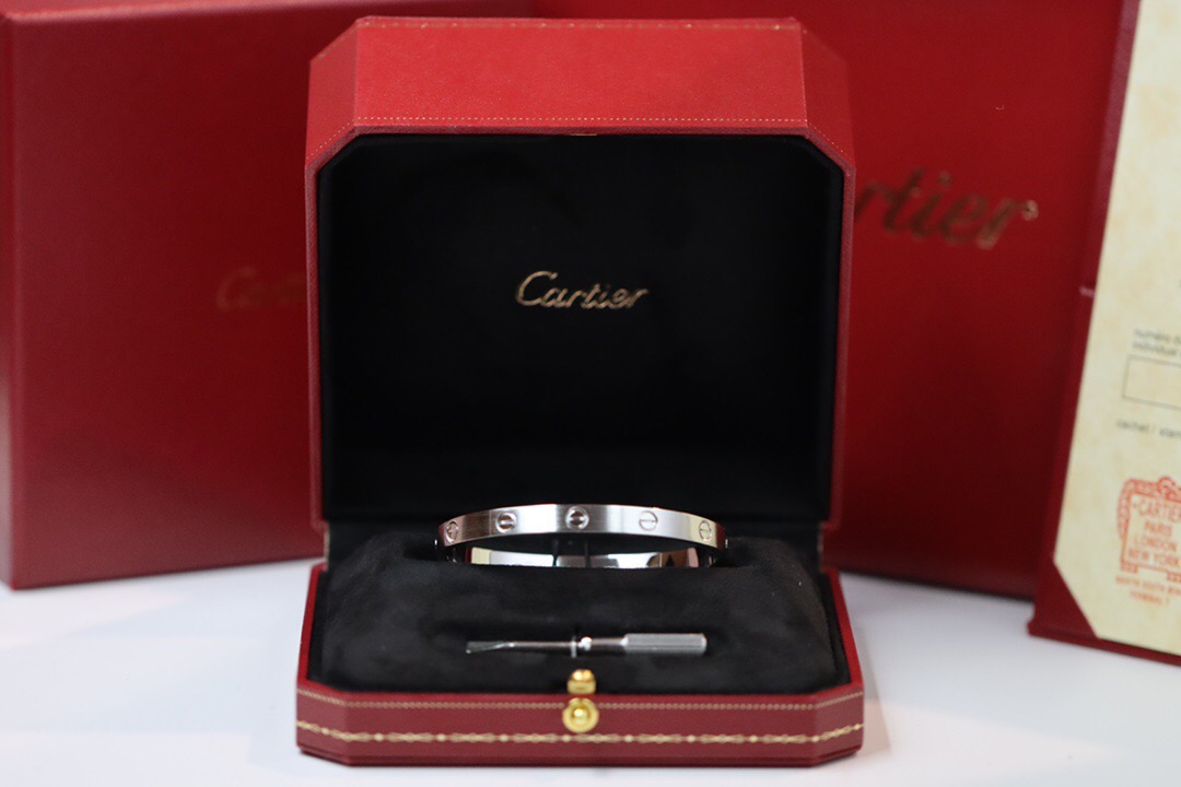 CARTIER LOVE BRACELET, CLASSIC MODEL, BRUSHED B6077117