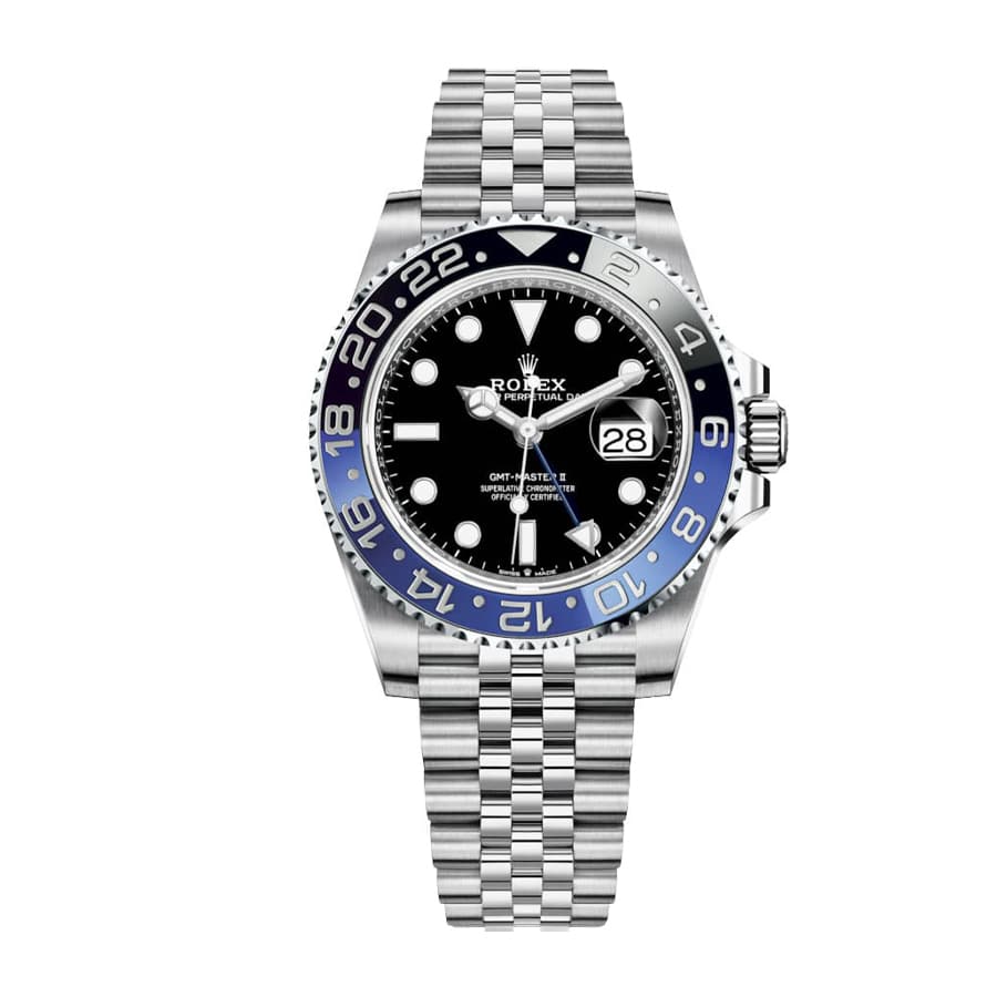 Rolex GMT Batman Black Dial 40mm Platinum Jubilee  Bracelet 116710BLNR