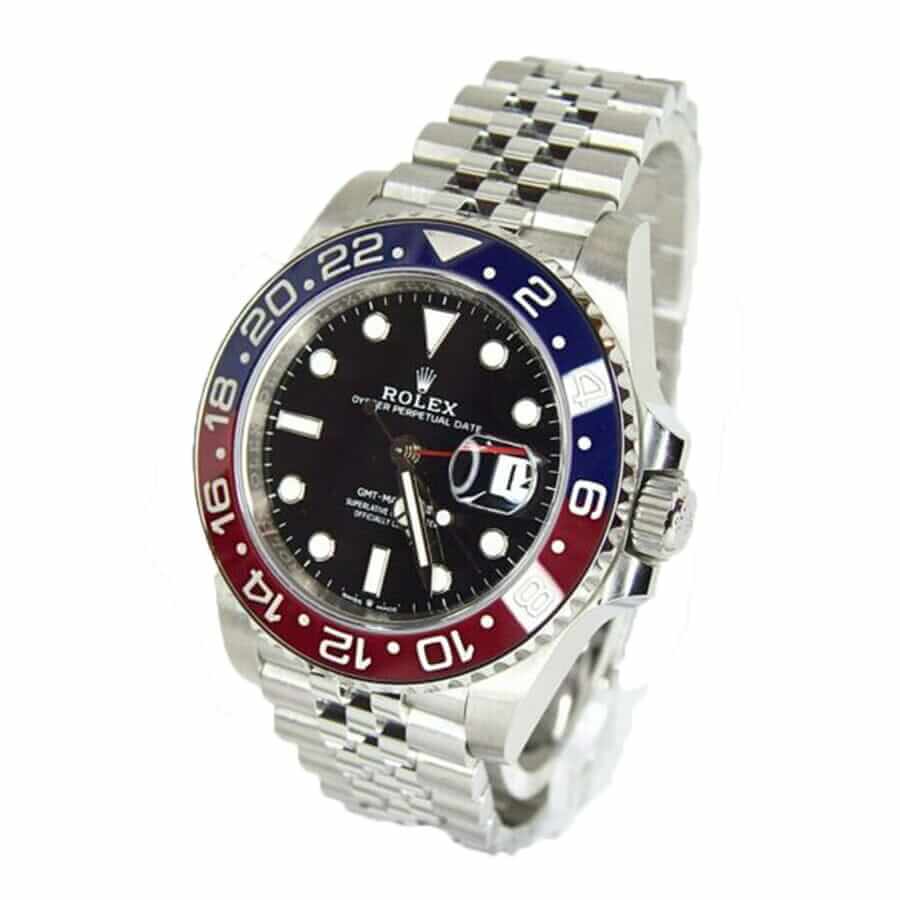 Rolex GMT Pepsi Black Dial 41mm Platinum Jubilee  Bracelet 126710BLRO