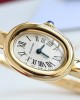 Cartier Baignoire White Dial 18*24 mm Gold Bracelet 