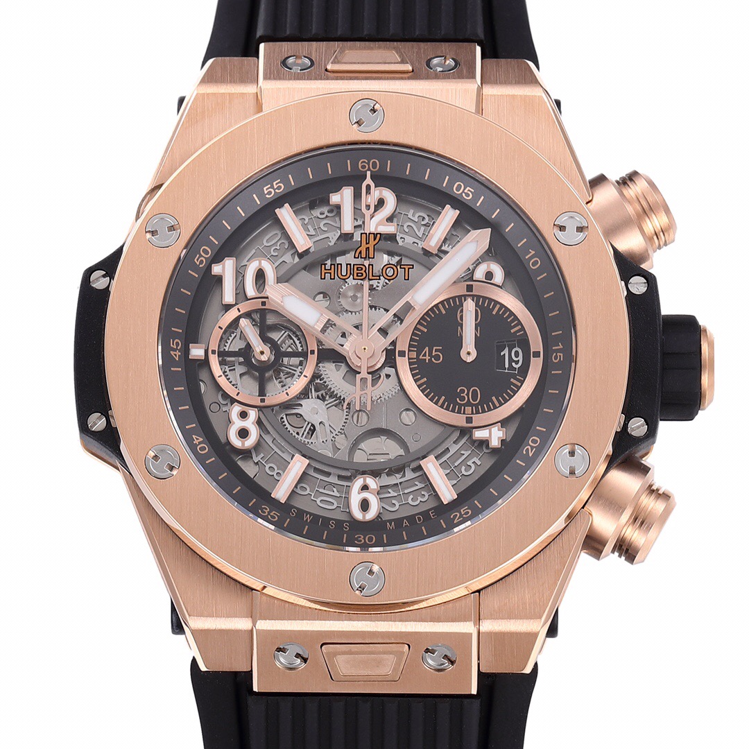 Hublot BigBang Black Dial 45 mm Rose Gold Rubber Bracelet 