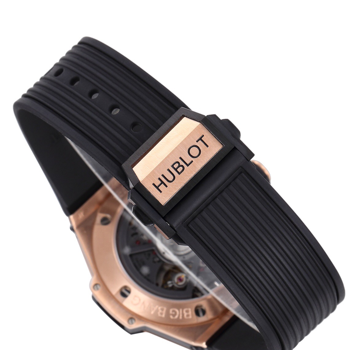 Hublot BigBang Black Dial 45 mm Rose Gold Rubber Bracelet 