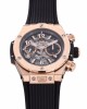 Hublot BigBang Black Dial 45 mm Rose Gold Rubber Bracelet 