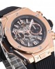 Hublot BigBang Black Dial 45 mm Rose Gold Rubber Bracelet 