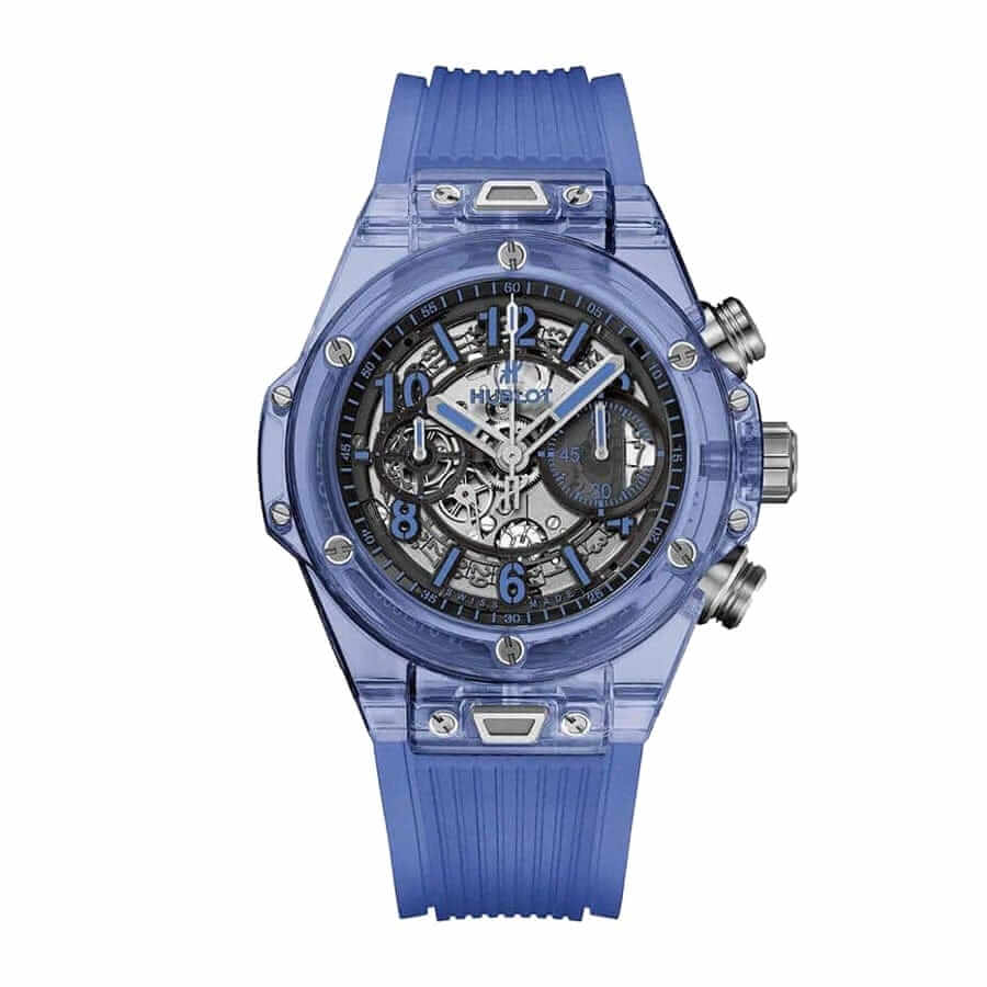 Hublot BigBang Black Dial 45 mm Blue Rubber Bracelet 