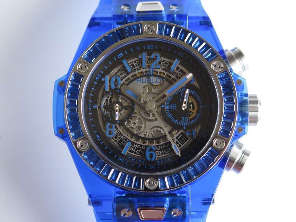 Hublot BigBang Black Dial 45 mm Blue Rubber Bracelet 