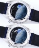 Omega Speedmaster White Snoopy Dial 42 mm Blue Canvas Bracelet 