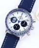 Omega Speedmaster White Snoopy Dial 42 mm Blue Canvas Bracelet 