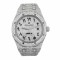 Audemars Piguet Royal Oak Iced Out White Dial 41mm Steel with Diamond Oyster Bracelet 