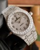 Audemars Piguet Royal Oak Iced Out White Dial 41mm Steel with Diamond Oyster Bracelet 