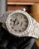 Audemars Piguet Royal Oak Iced Out White Dial 41mm Steel with Diamond Oyster Bracelet 