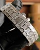 Audemars Piguet Royal Oak Iced Out White Dial 41mm Steel with Diamond Oyster Bracelet 