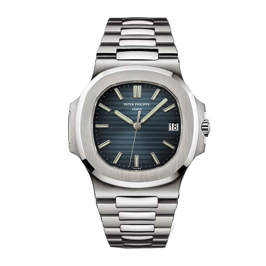 Patek Philippe Nautilus Blue Dial 40mm Platinum Oyster Bracelet 5711