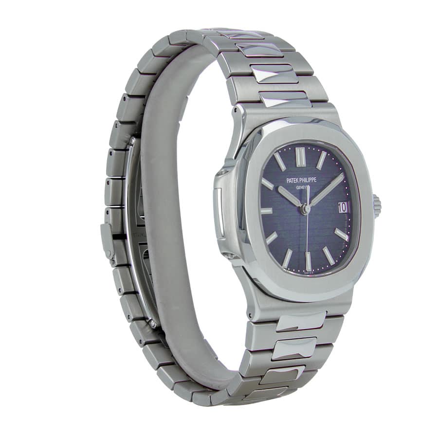 Patek Philippe Nautilus Blue Dial 40mm Platinum Oyster Bracelet 5711