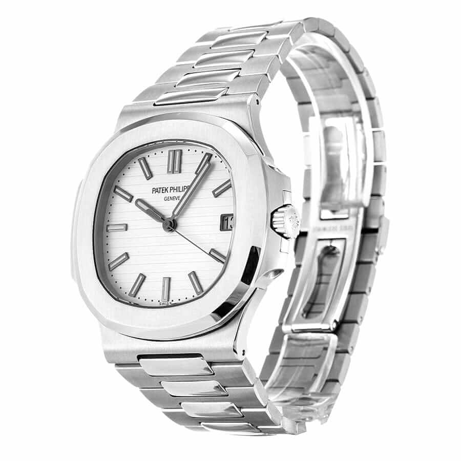 Patek Philippe Nautilus White Dial 40mm Platinum Oyster Bracelet 5711/1A-011