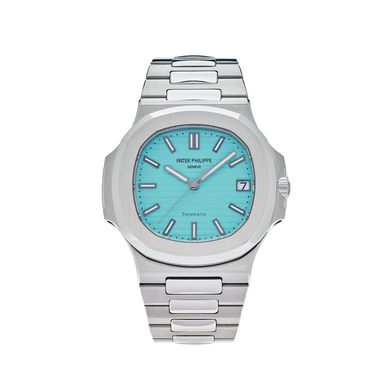 Patek Philippe Nautilus Tiffany & Co. Blue Blue Dial 40mm Platinum Oyster Bracelet 5711/1A-018