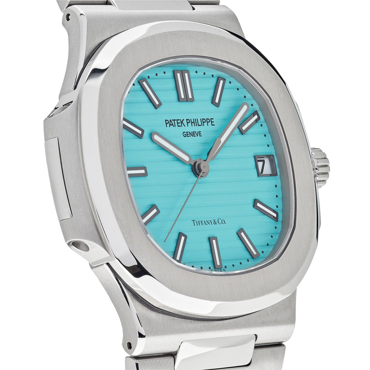 Patek Philippe Nautilus Tiffany & Co. Blue Blue Dial 40mm Platinum Oyster Bracelet 5711/1A-018