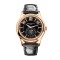 Patek Philippe Annual Calendar Black Dial 40mm Rose Gold Leather Bracelet 5205R-010