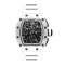 Richard Mille RM011 Black Dial 50.5mm White Rubber Bracelet 