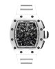 Richard Mille RM011 Black Dial 50.5mm White Rubber Bracelet 