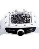 Richard Mille RM011 Black Dial 50.5mm White Rubber Bracelet 