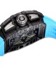 Richard Mille RM011 Black Dial 50mm Blue Rubber Bracelet 