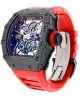 Richard Mille RM035 Black Dial 50mm Red Rubber Bracelet 