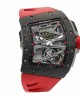 Richard Mille RM055 Black Dial 49.48mm Red Rubber Bracelet 