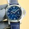 Panerai Luminor Blue Dial 44 mm Steel Leather Bracelet 