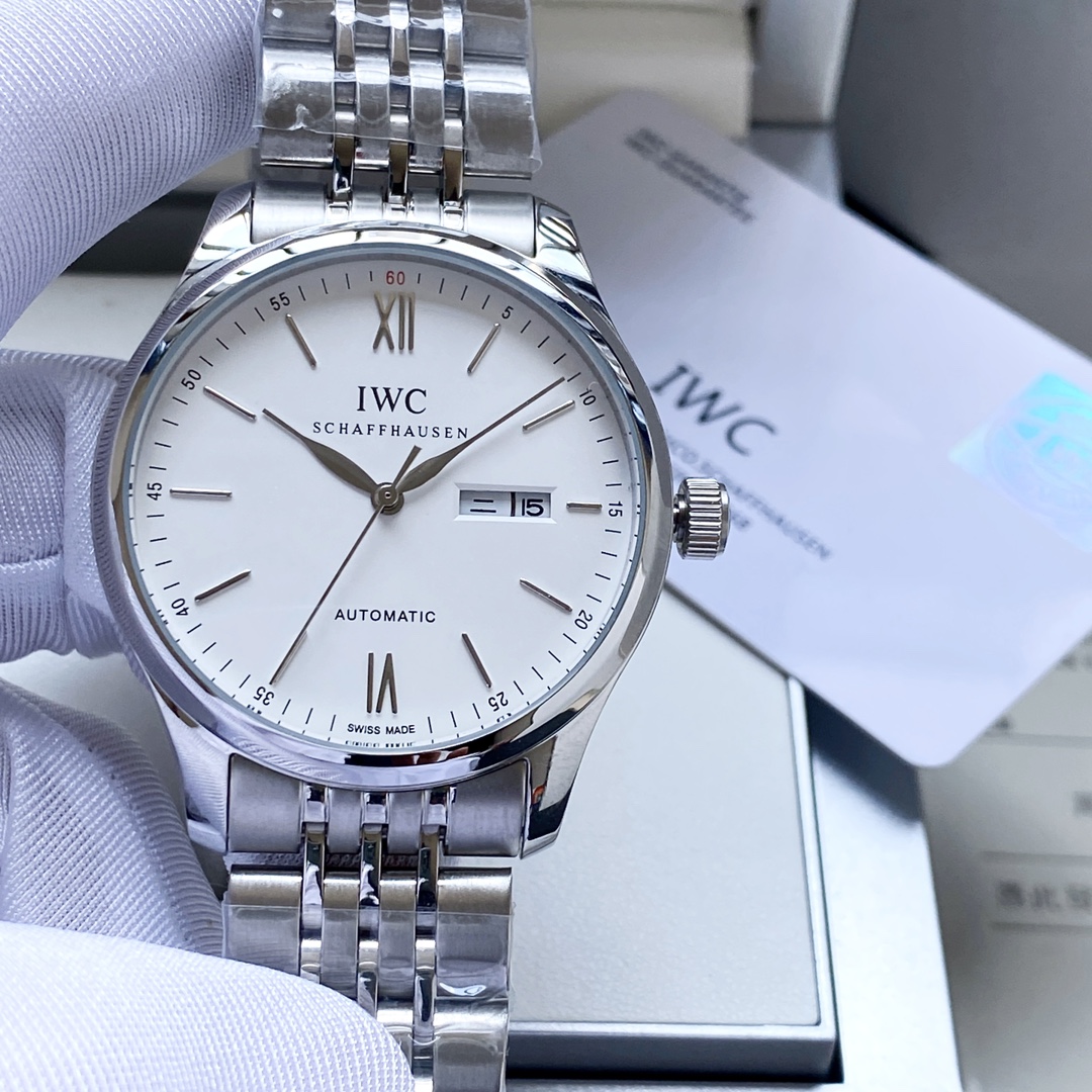 IWC Portofino White Dial 40 mm Steel Oyster Bracelet 